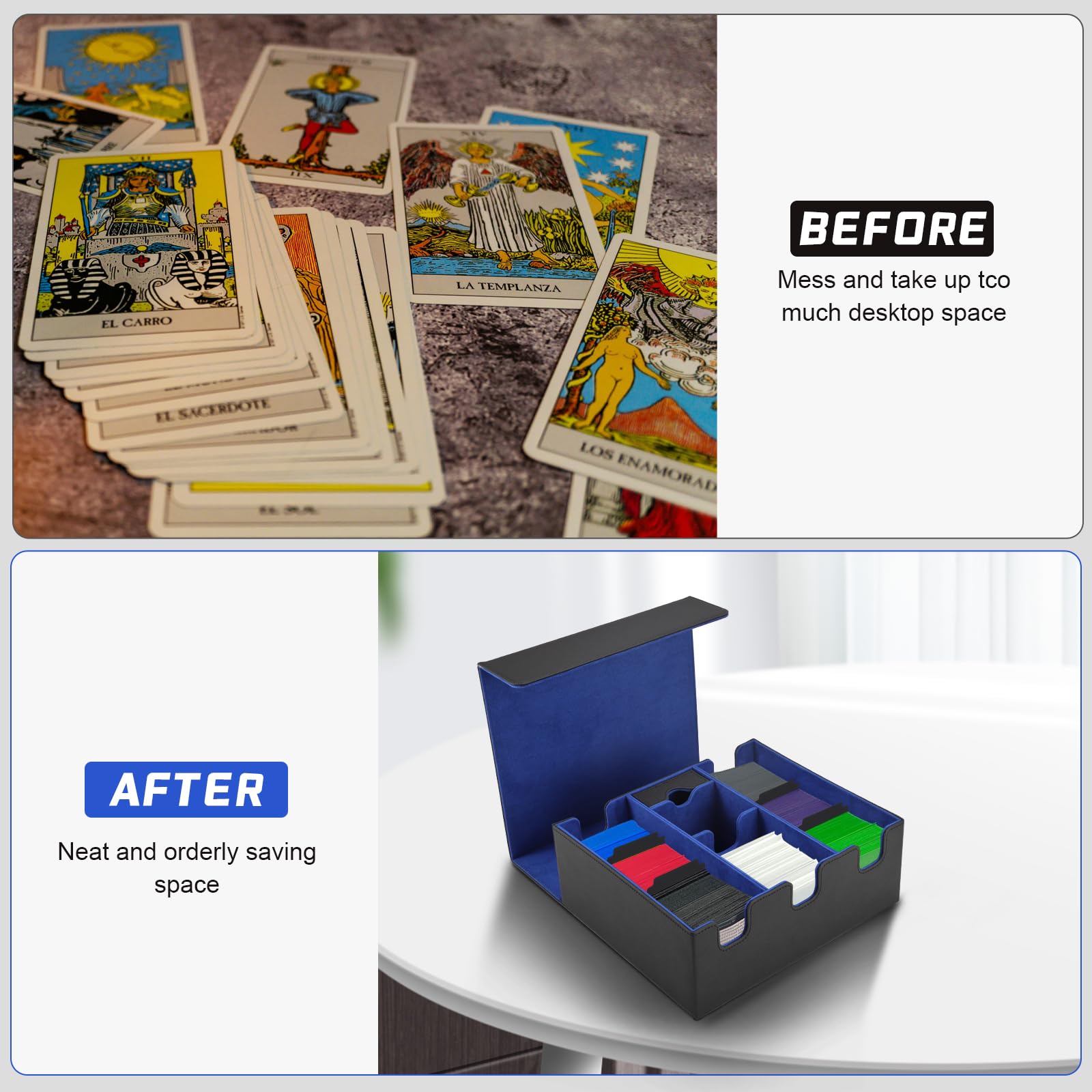 5 X 200 Count Cardboard Trading Card Storage Boxes - For MTG, Yugioh,  Pokemon
