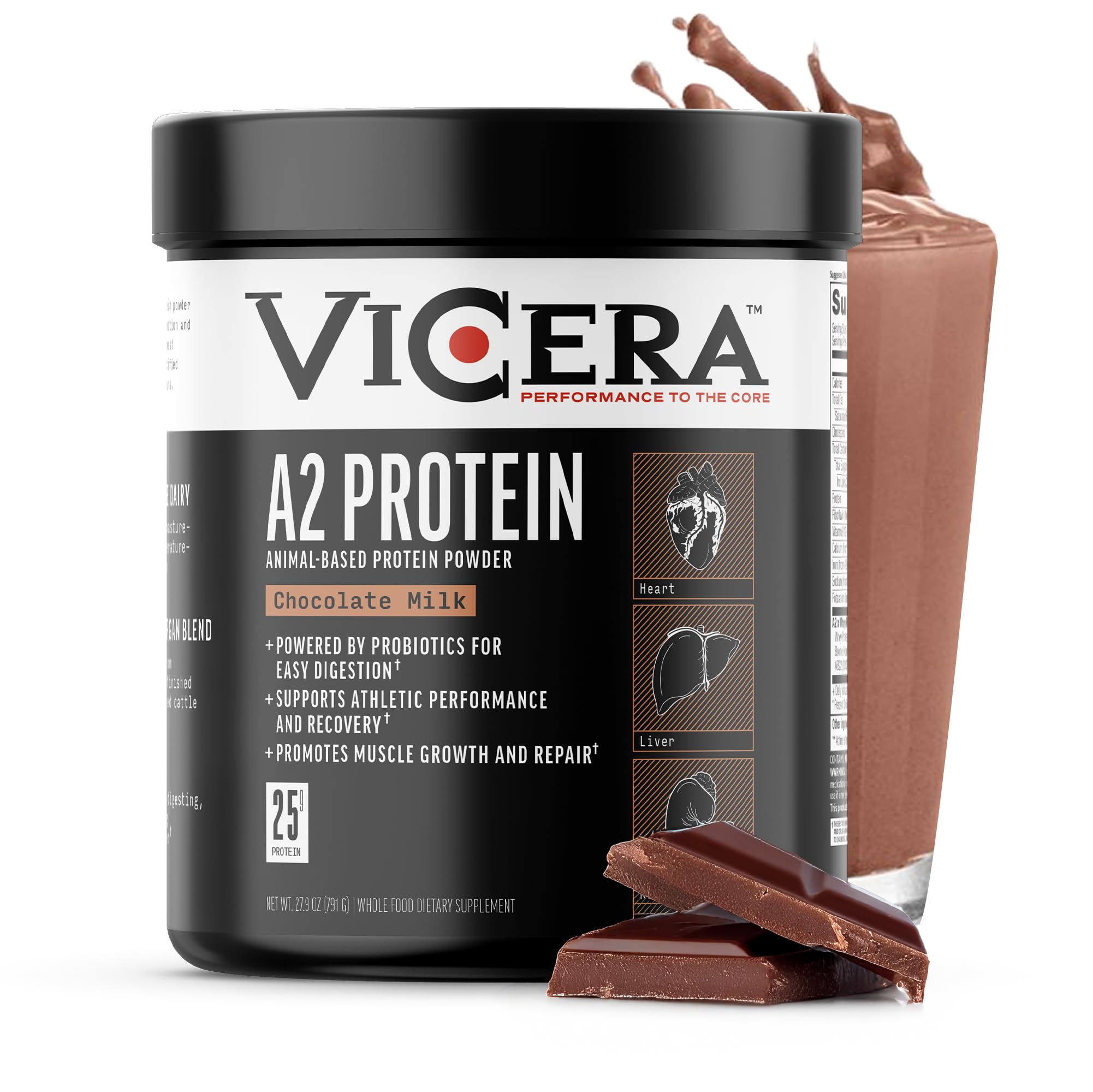 Amazon.com: VICERA A2 Protein Powder, Chocolate Milk, 25 G Protein