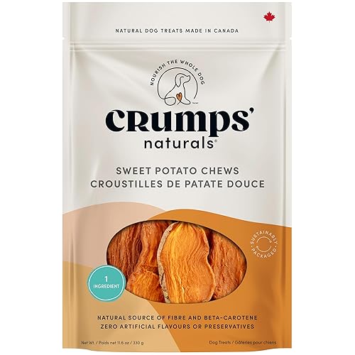 Crumps' Naturals Sweet Potato Chews 11.6oz / 330g, Brown (SP-330) - 330 g (Pack of 1) - Sweet Potato