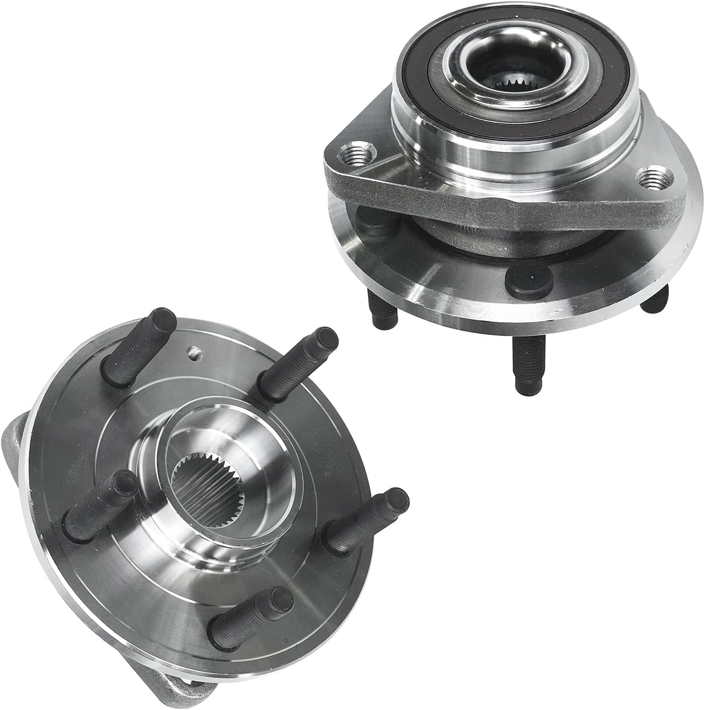 Detroit Axle - 4pc Wheel Bearing and Hubs Assembly for Chevy Cruze 2013-2015, Cruze Limited 2016, 5-Lugs w/ABS [15" inch Wheels] 4 Front Rear Wheel Bearing and Hubs 2014 Replacement - Image 4