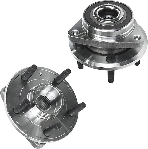 Miniatura 553 de Detroit Axle - Kit de cubos de rodamiento de rueda delantera de 6 piezas para Dodge Dart 2013-2016, Chrysler 200 2015-2017, 2 cojinetes de rueda