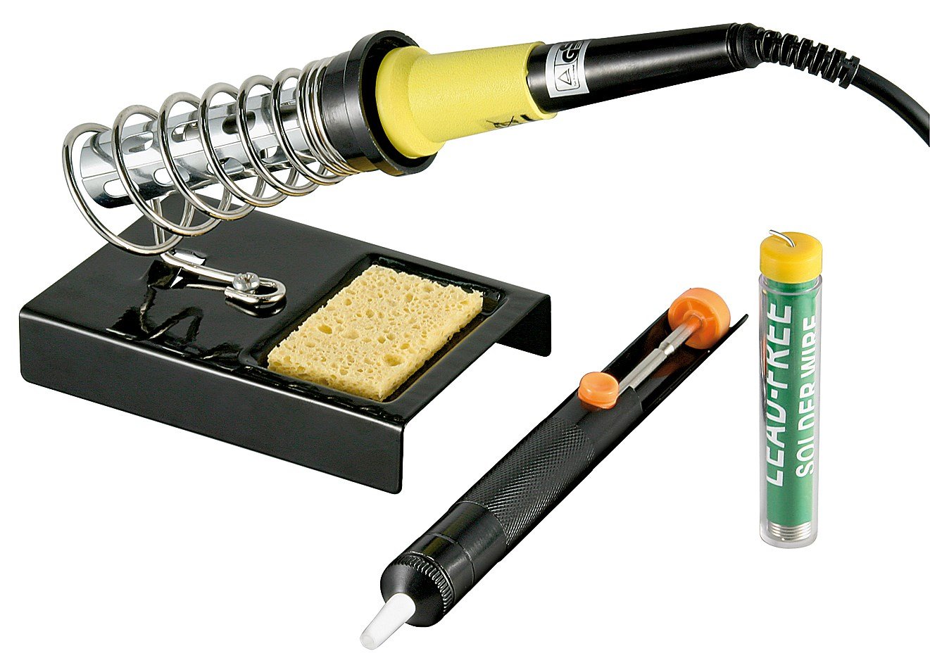 Fixpoint 51213 Set de Soudure sans Plomb avec 4 pièces, Noir