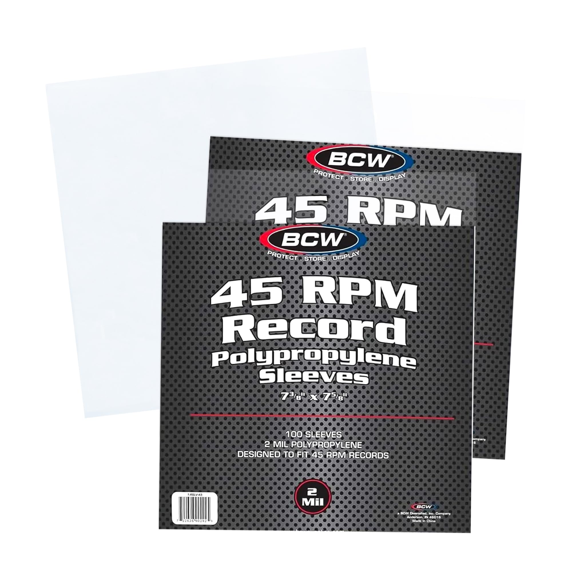 Amazon.com: BCW 45 RPM Record Sleeves - 200 Count | Fits Standard