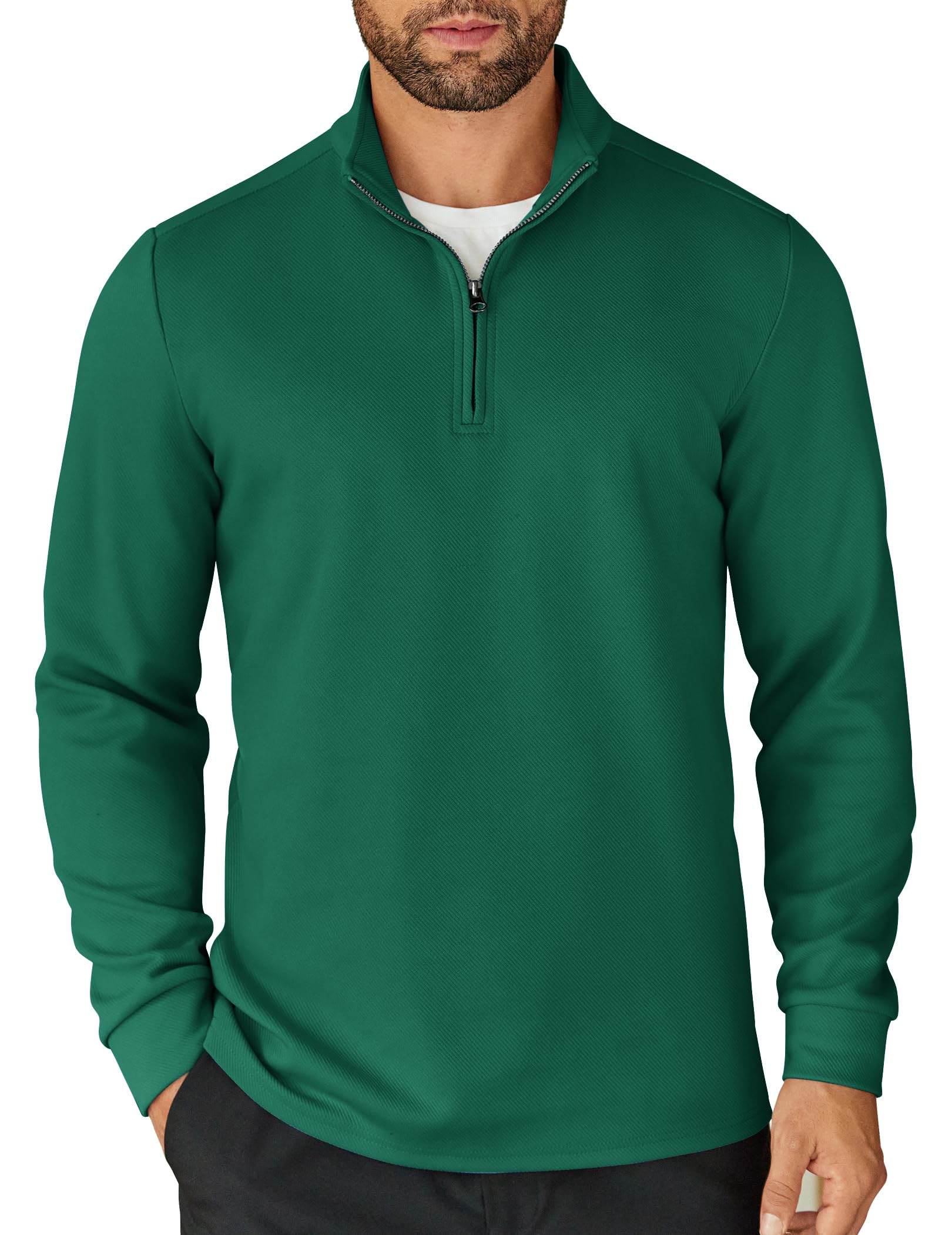 COOFANDY Mens Quarter Zip Up Pullover Lightweight Mock Neck Sweatshirt | Half Zip,Lightweight,Mock Neck,Casual,Soft fabric,Simple and Classic