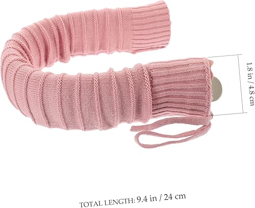 Miniatura 7 de Bolsa de agua caliente en forma de U con funda de punto extraíble lavable y lavable, bolsa de calor de gel de sílice para el cuidado del cuello y