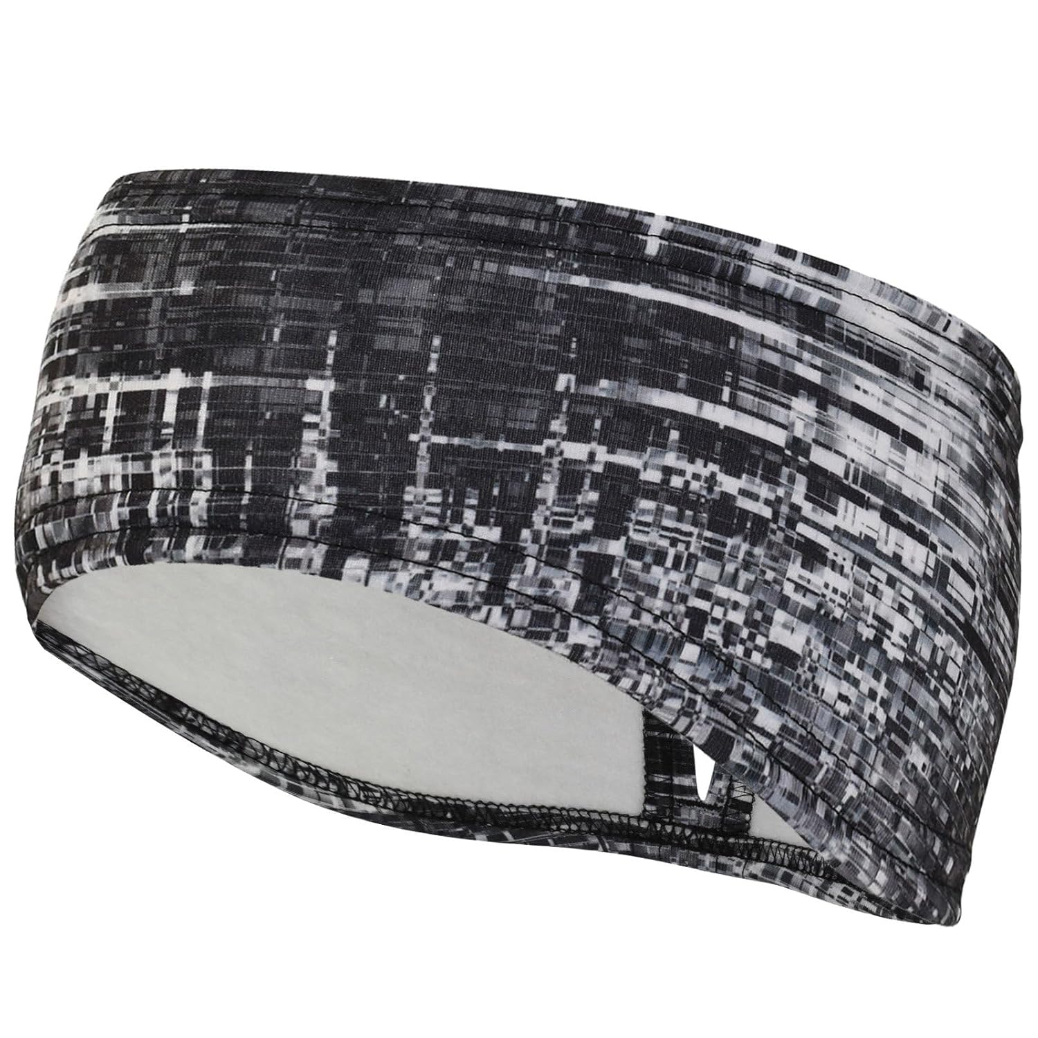 TrailHeads Print Headband | Ponytail Headband for Women | Ear Warmer for running and hiking - grey matrix - Image 8