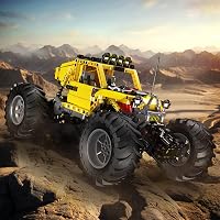 Mould King 18021 Technic Terepjáró Építőkészlet APP Távirányítóval, 4x4 RC Buggy Motorokkal Felnőtteknek (1120 db) 7