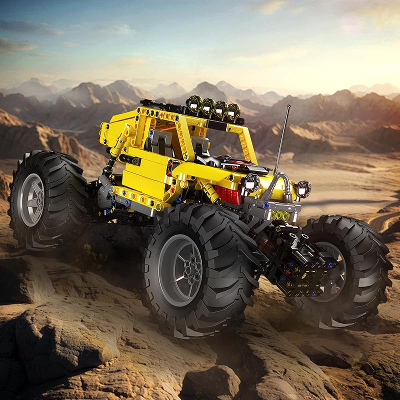 Mould King 18021 Technic Terepjáró Építőkészlet APP Távirányítóval, 4x4 RC Buggy Motorokkal Felnőtteknek (1120 db)