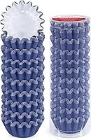 Vista 8 de Caperci Moldes Naturales Mini para Cupcakes Resistentes a la Grasa 200 Unidades - Moldes de Papel Extra Resistentes para Hornear Muffins, Sin Olor