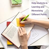 Vista 7 de HappyHapi 36 blocs de notas adhesivas de 3 x 3 pulgadas, 80 hojas/bloc, 8 blocs de notas autoadhesivas de colores brillantes, notas adhesivas