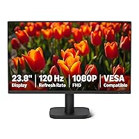 Amazon Basics - Monitor per Computer da 60.45 cm 120 Hz, FHD 1080 P