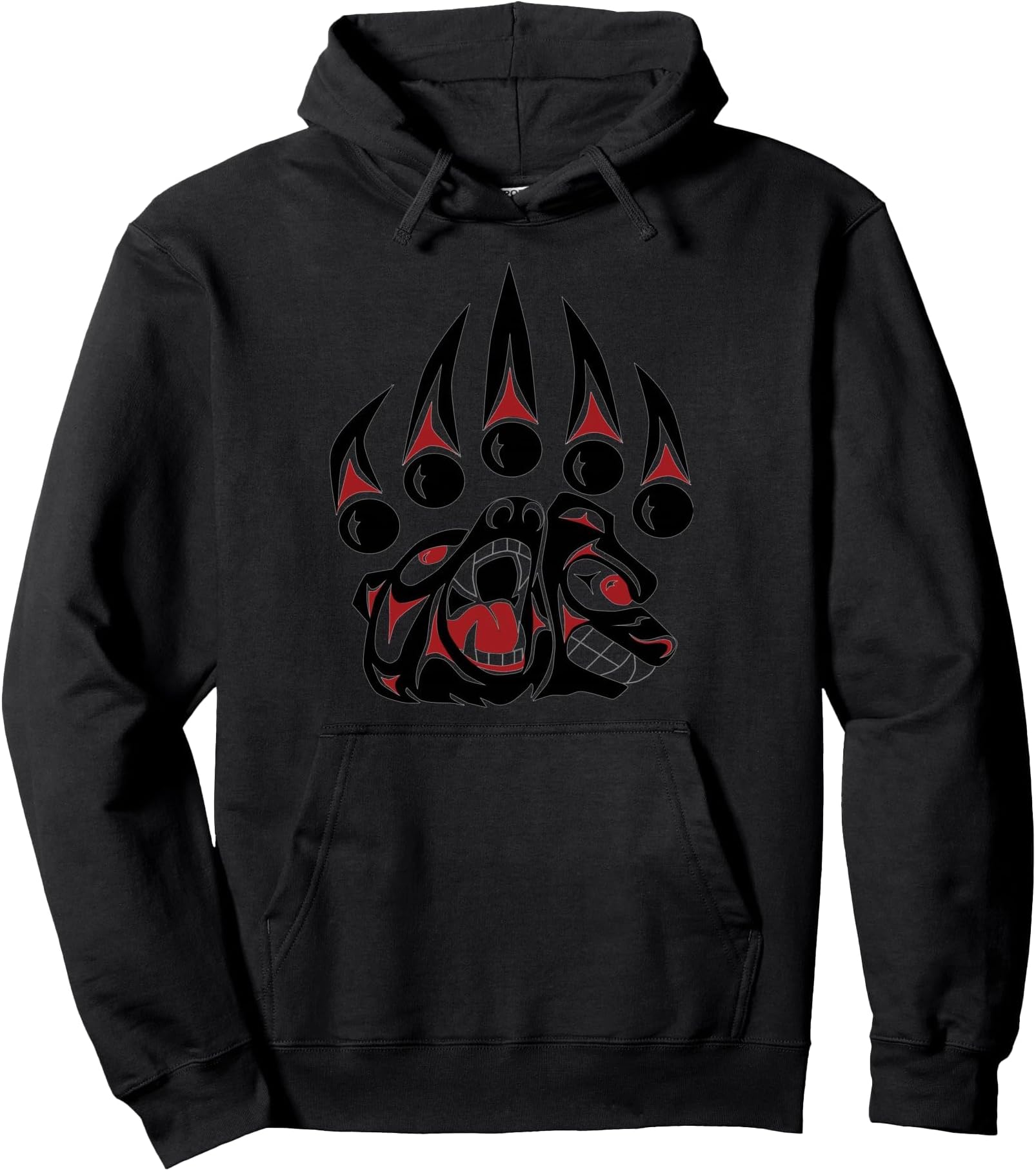 Native American Bear Claw Hoodie Pullover Hoodie