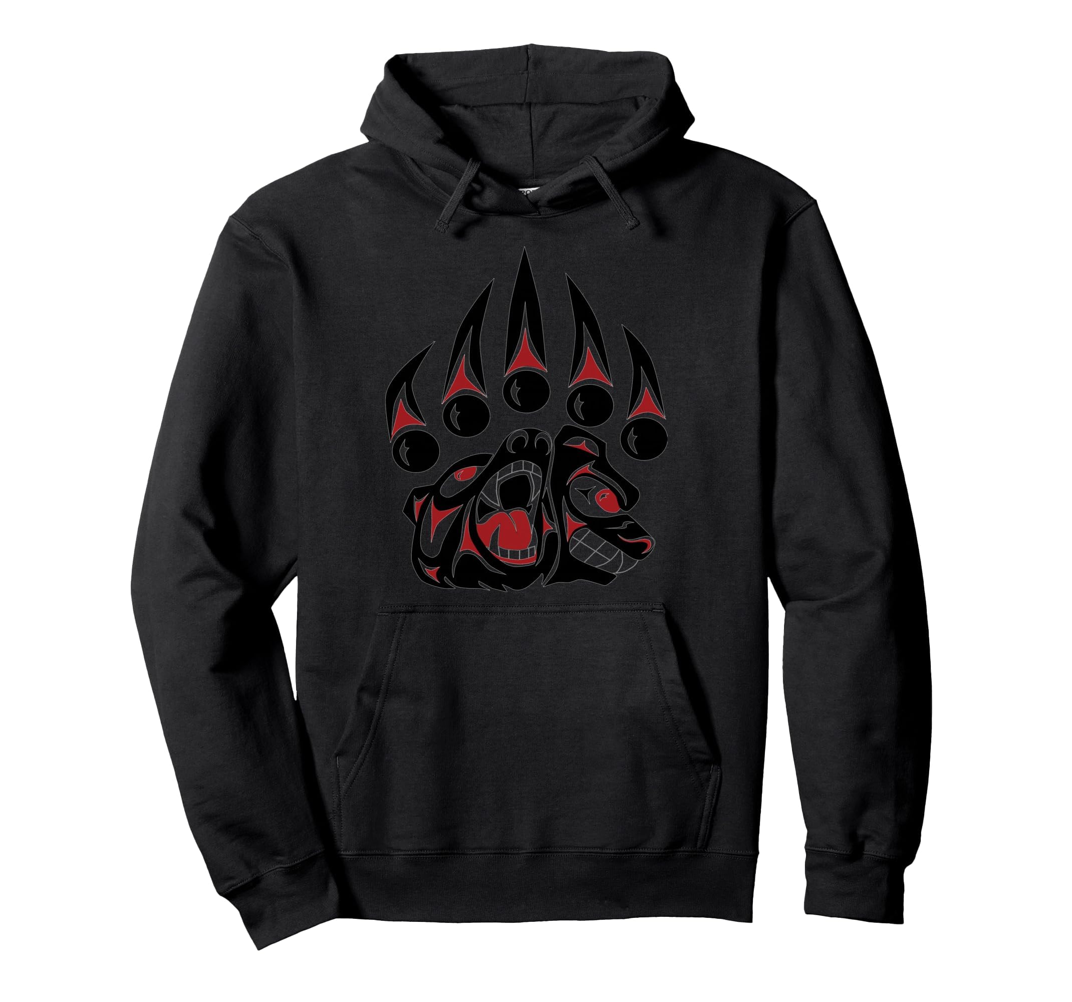 Native American Bear Claw Hoodie Pullover Hoodie