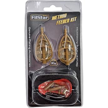 Inline Method Feeder Kit Blister 2+1 Flat Method Feeder 30g