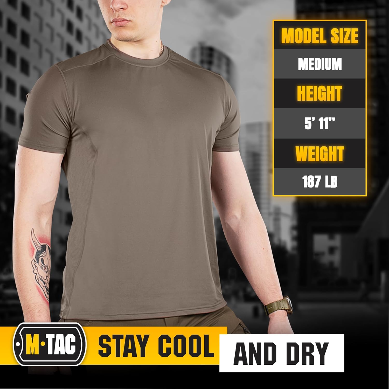 M-Tac Tactical Short Sleeve T-Shirt - Army Military Ultra Vent Men's Athletic Workout Gym Training T Shirt - Image 6