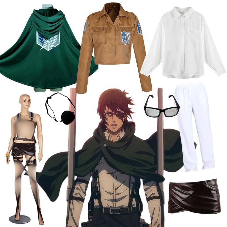 進撃の巨人 リヴァイ ハンジ コスプレ フルセット ハロウィン 高級 進撃の巨人 リヴァイ ハンジ コスプレ フルセット ハロウィン 高級