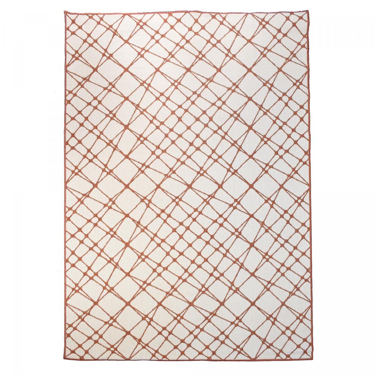 Dywan zewnętrzny 120x170 cm Prostokątny EXT DORBA dwustronny brązowy, taras, ogród nadaje się do ogrzewania podłogowego