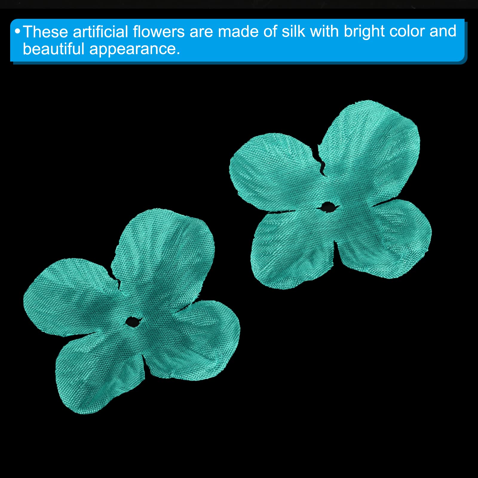 PATIKIL Artificial Flower Petals, 1000Pcs Fake Flowers Silk Petal Decoration Supplies for Wedding Decor Bridal Party Event Turquoise - Image 4