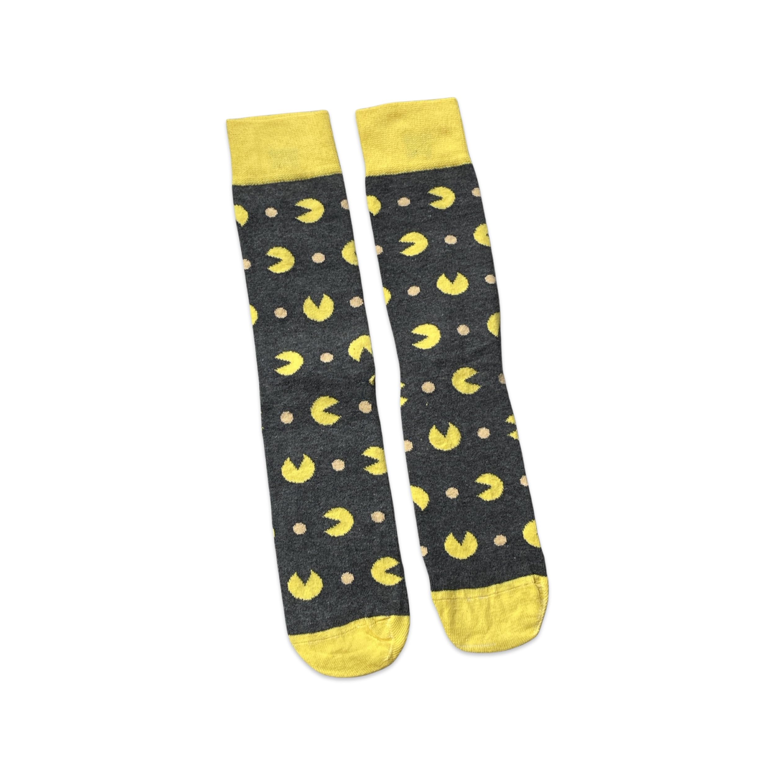 Sock Shack Men's Black Pac-Man Retro 80'S Arcade Game Socks 6-10 Uk / 39-44 Eur / 7-11 Us