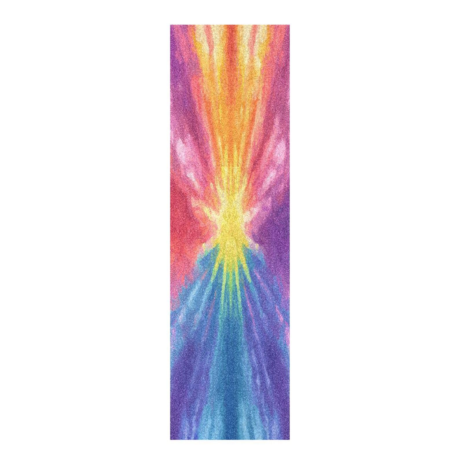 CEBUGI Colored Tie-dye Skateboard Grip Tape 44x10in Waterproof Tear-Proof Longboard Grip Tape Bubble Free Non-Slip Scooter Grip Tape for Girls Boys