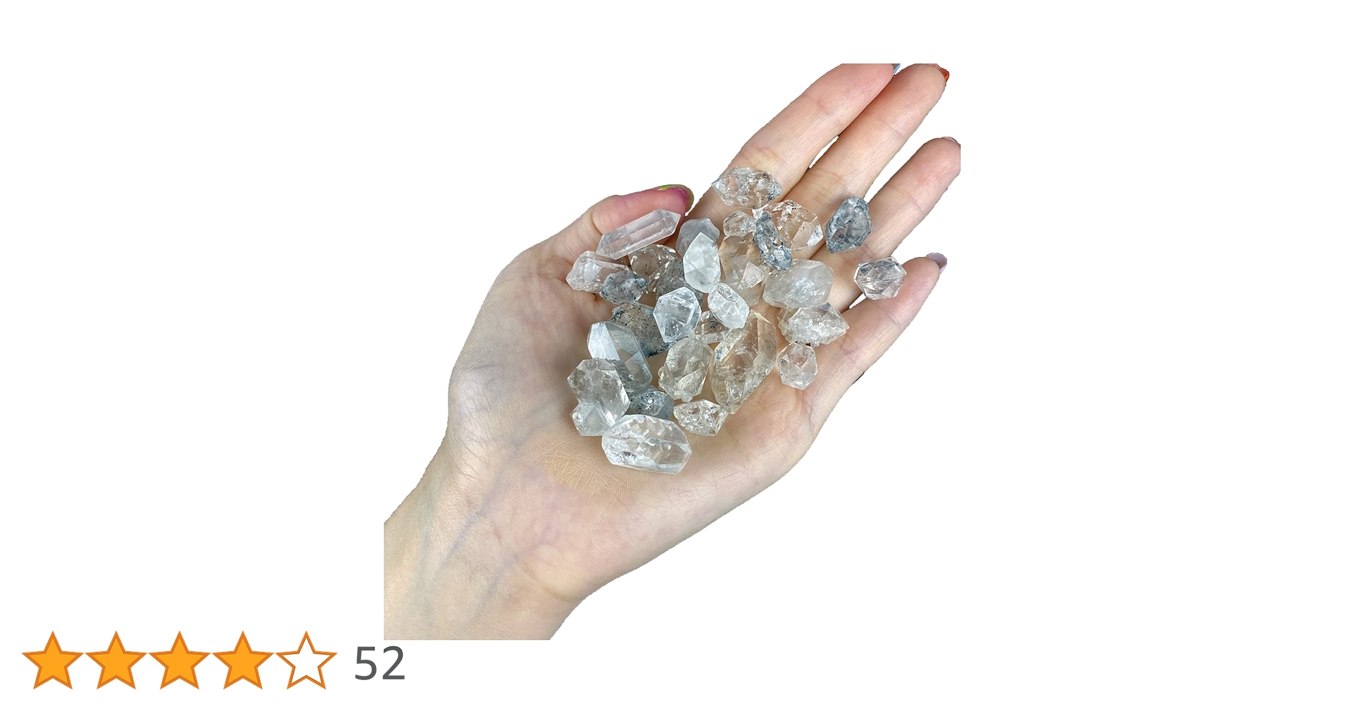 ダイヤモンドクォーツ　ハキマー　レインボー入り　49g ダイヤモンドクォーツ ハキマー レインボー入り 49g