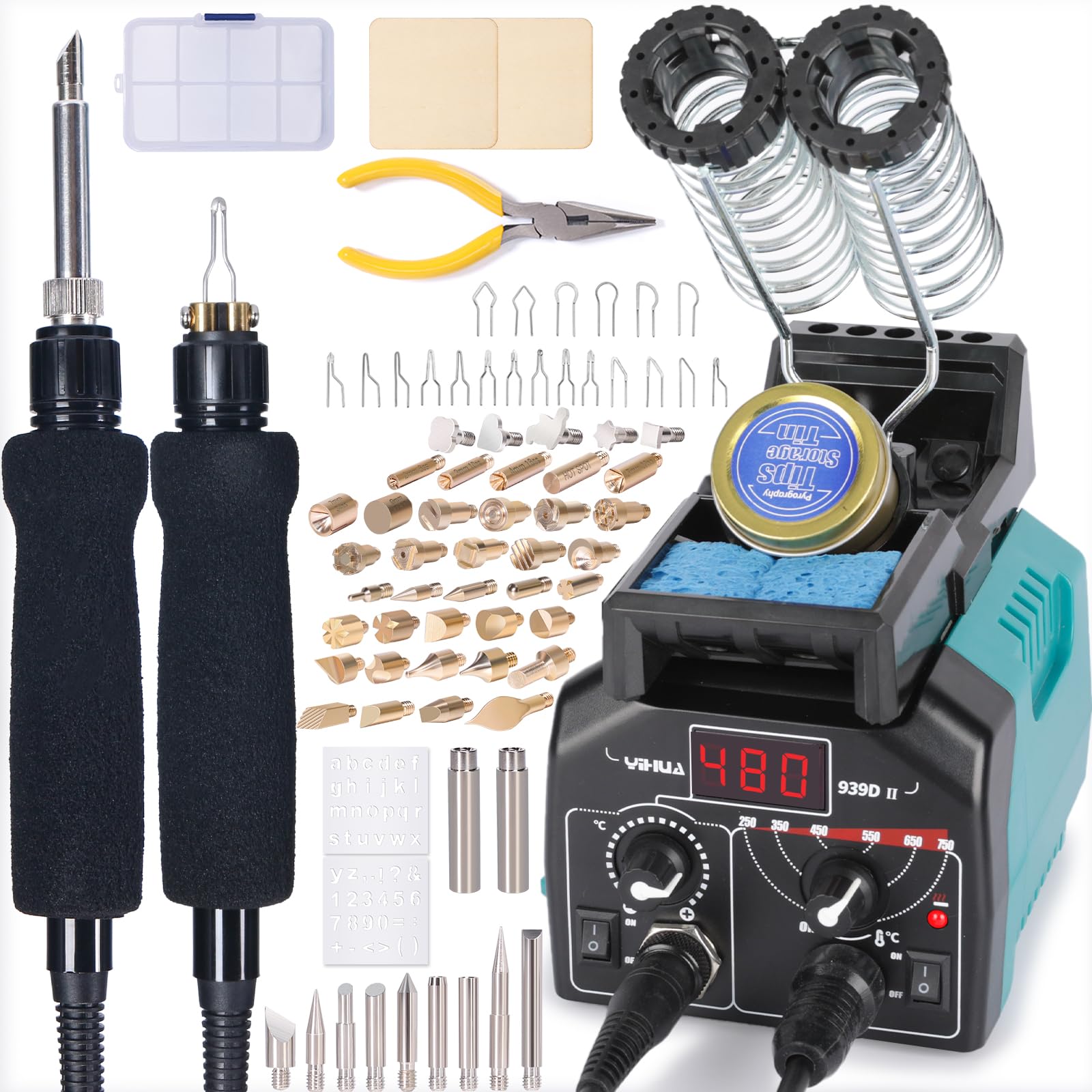 Amazon.com: YIHUA 939D-II Pyrography Pen Wood Burning Kit Station