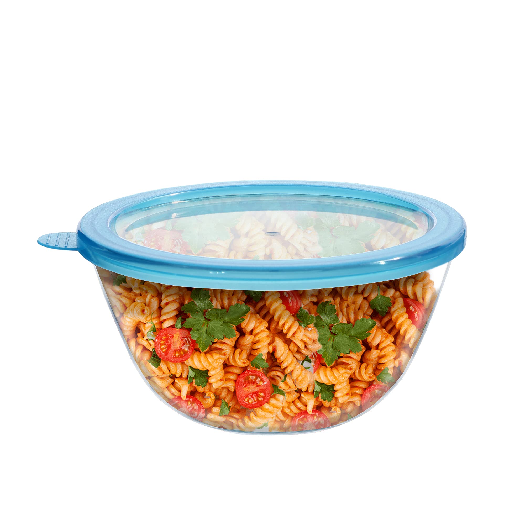 Cutting EDGE Borosilicate Mixing/Serving 1600ml Round Glass Bowl with Lid, Transparent (B094YNC2ZP) Amazon Price History, Amazon Price Tracker
