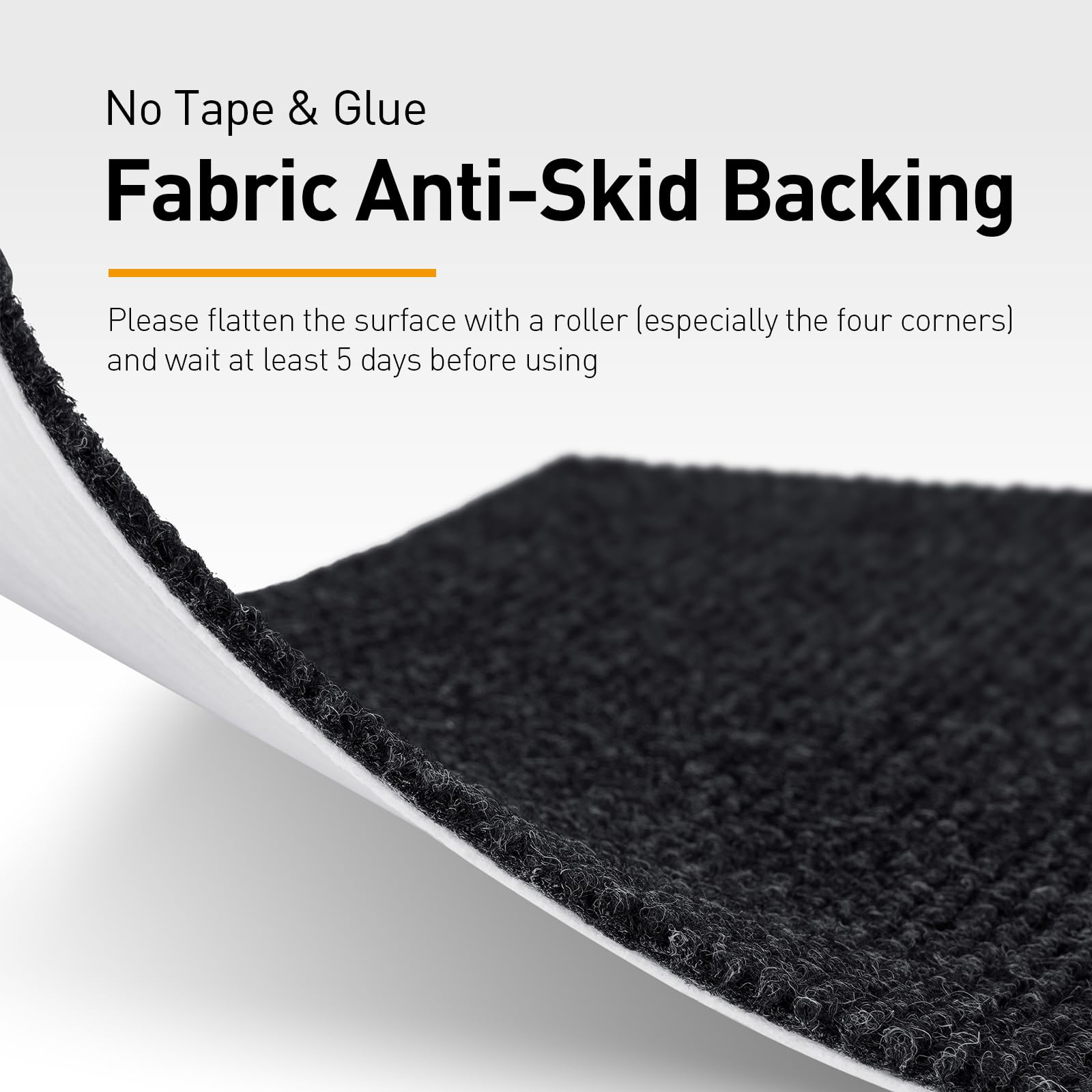 FunStick 30×30CM 15 Piastrelle di Moquette per Pavimenti Nero Antracite Lavabile Moquette Pavimento Interno per Soggiorno Moquette Nera Adesiva Piastrelle Cucina Bagno Antiscivolo Tappeto Nero Adesivo