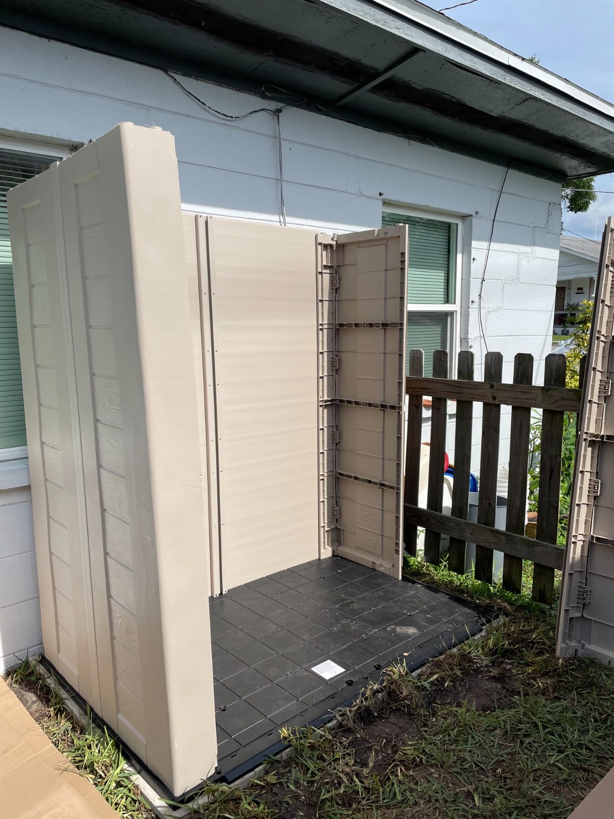 58/mo Finance Keter Factor 6x3 Outdoor Storage Shed KitPerfect to