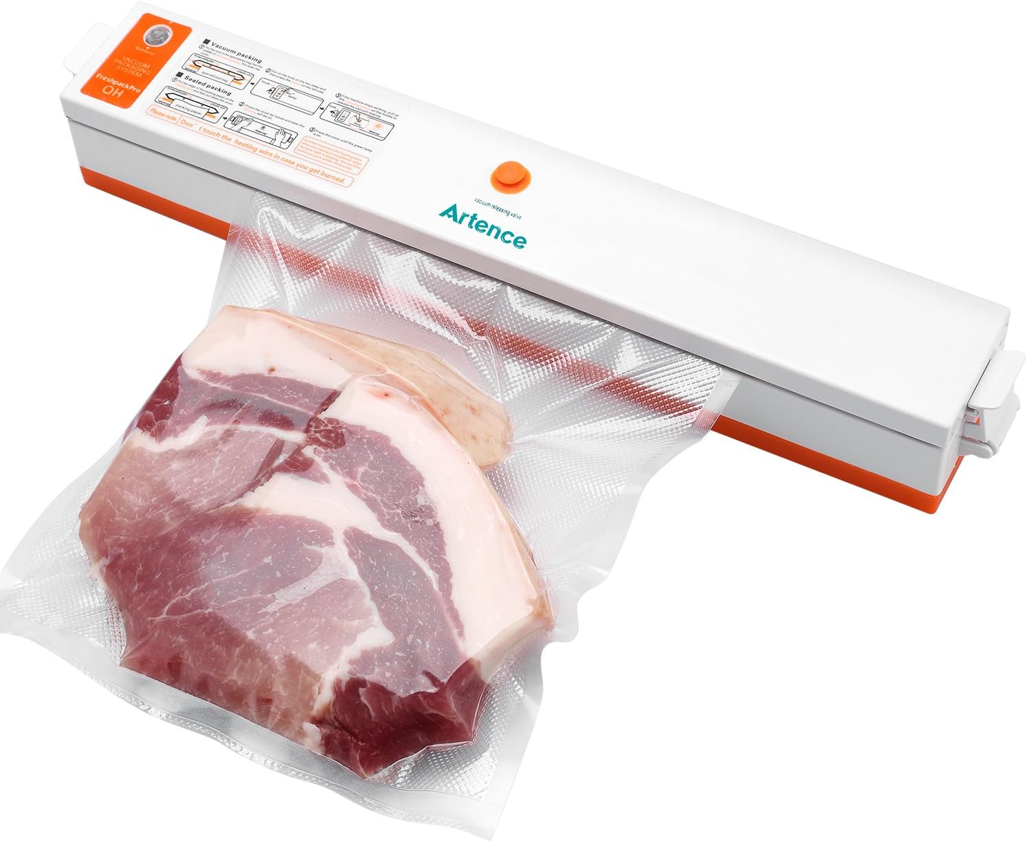 Artence Vacuum Sealer Machine,Automatic Vacuum Sealing System,Includes 15 Vacuum Sealer Bags