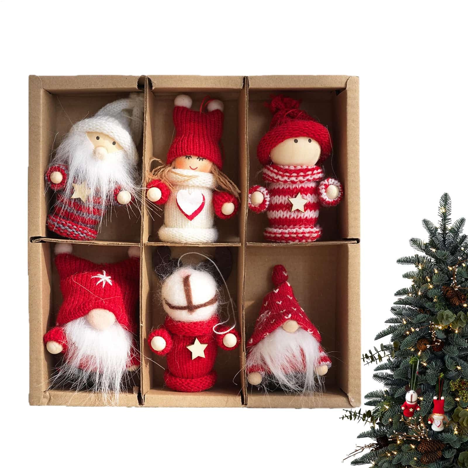 Breloque mignonne de Noël en peluche pour décorer facilement les portes et fenêtres