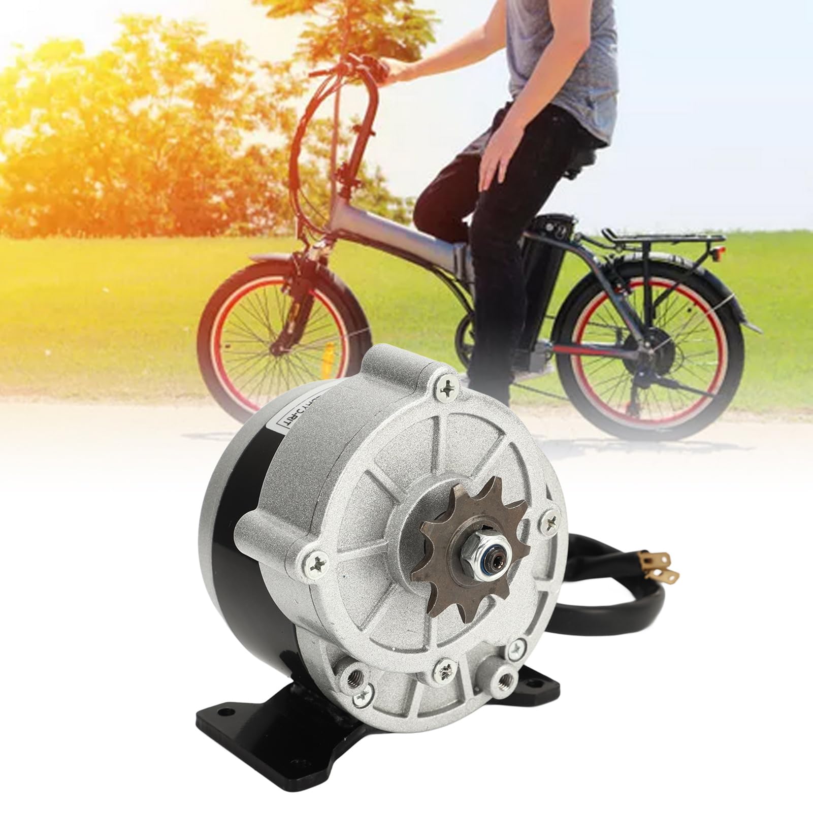 Silnik przekładni 12V 250W z przekładnią 13t 410, silnik elektryczny redukcji 330 RPM do roweru elektrycznego, skutera, motoroweru