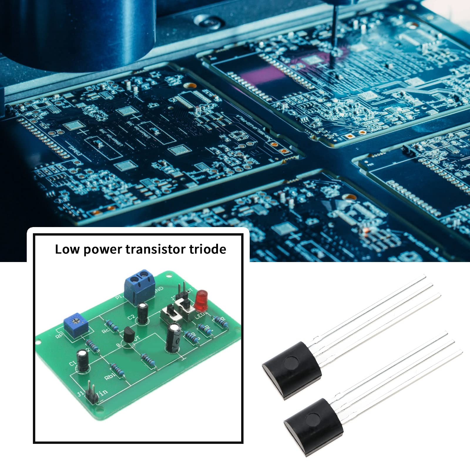 200 Transistor NPN BC547 TO-92 - Per Circuiti Elettronici Fai Da Te