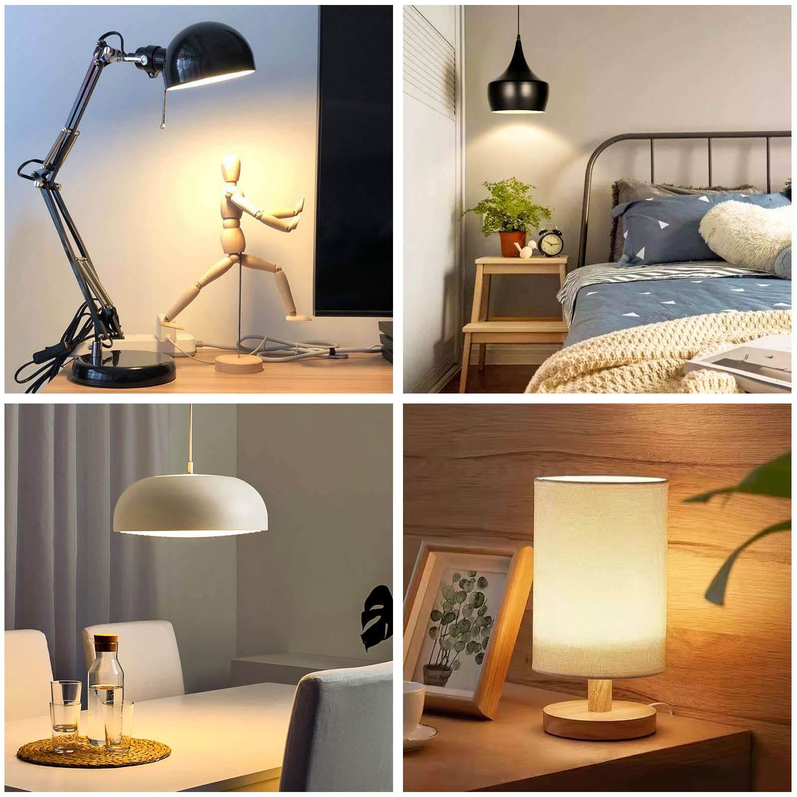 Konwerter gniazd E27 na B22, adapter gniazda żarówki śrubowej na bagnetowy, adapter podstawy lampy ES do BC, moc maksymalna 60 W, napięcie 0-250 V, do żarówek LED, żarówek, żarówek CFL, 2 szt