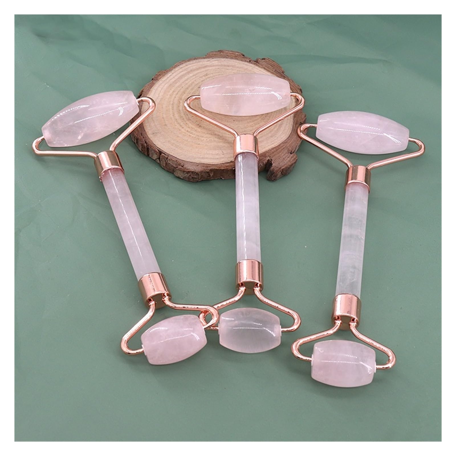Gua Sha - Juego de herramientas de jade para cara, ojos, cuello, cuerpo, piedra natural real, masaje de belleza, tratamiento antienvejecimiento (estilo e)