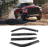 Vista 33 de Protector de lluvia Deflector de viento para montaje exterior, viseras de ventana con cinta compatible con Ford F-250 1999-2016 Super Duty