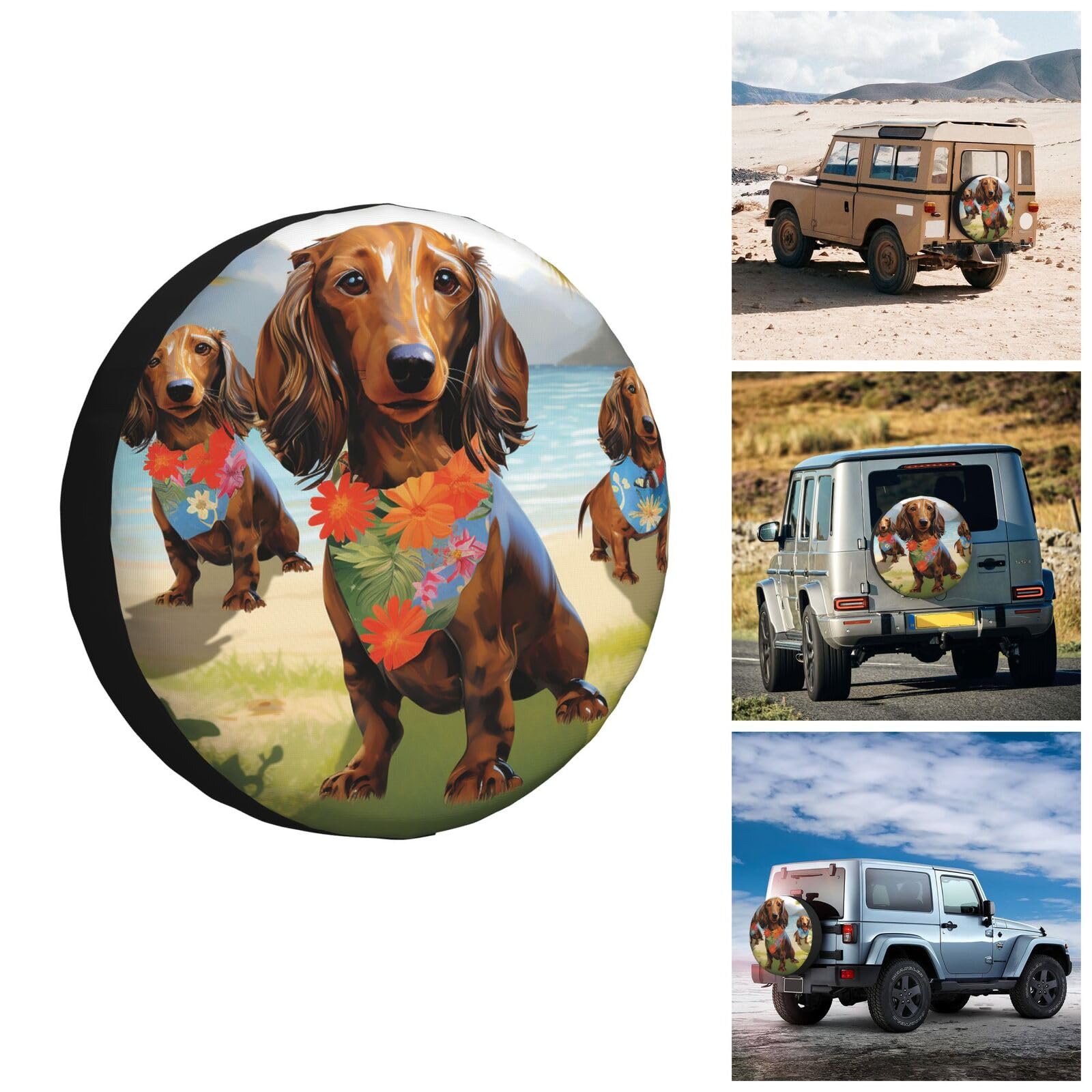 Ajboy 1 Housse De Pneu De 81,3 Cm, Résistante Aux Intempéries, Protection Solaire Pour Roue De Camping-car, Voiture, Camion, Camping-car, Argent