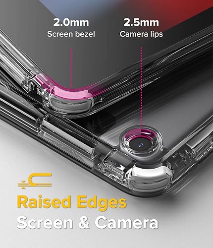 Miniatura 4 de Ringke Fusion Plus con parachoques suave compatible con iPad de 9 generación (10.2 pulgadas, 2021), iPad de 87 generación, transparente, a prueba de