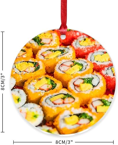 Vista 15 de Grill Master Meat Kebab Adorno de Navidad Fruta Hamburgo Patatas Fritas Cuadro Mariposa Árbol de Navidad Adorno Recuerdo Deliciosa Comida Sabrosa