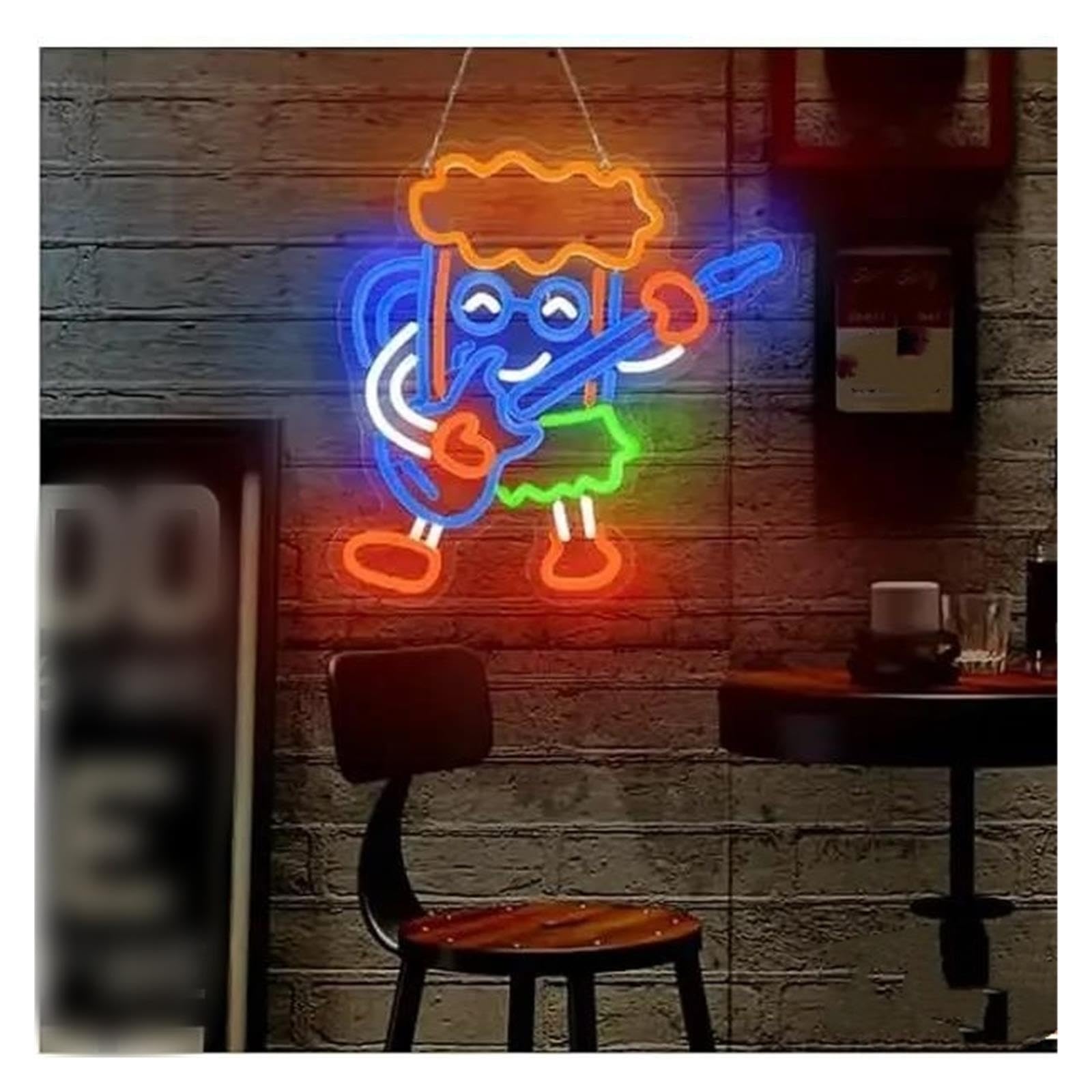 Insegna al Neon Insegna Al Neon Del Chitarrista