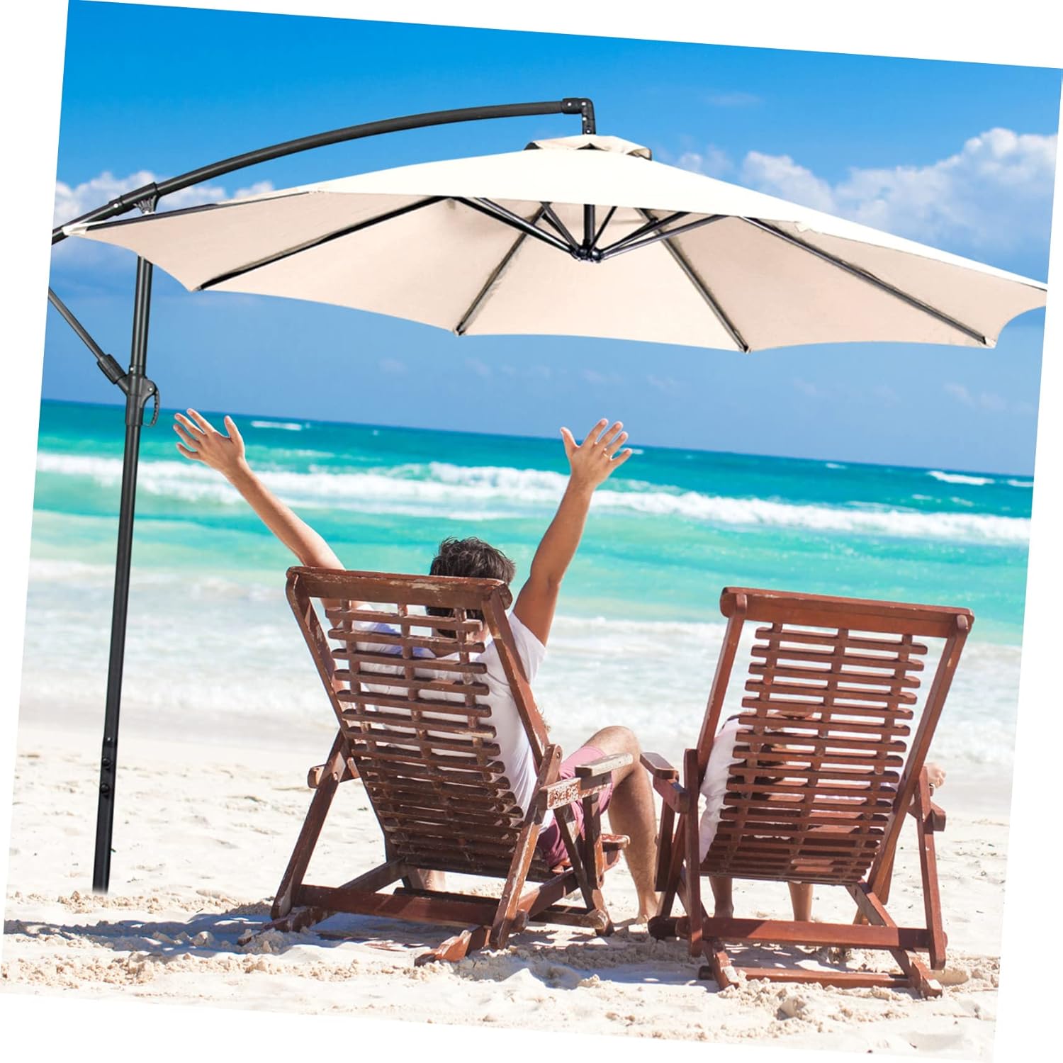 Patio Umbrella Replacement Canopy Rain Canopy for Outdoor Use Durable Versatile Sunshade for Patios and Beaches Easy to Install