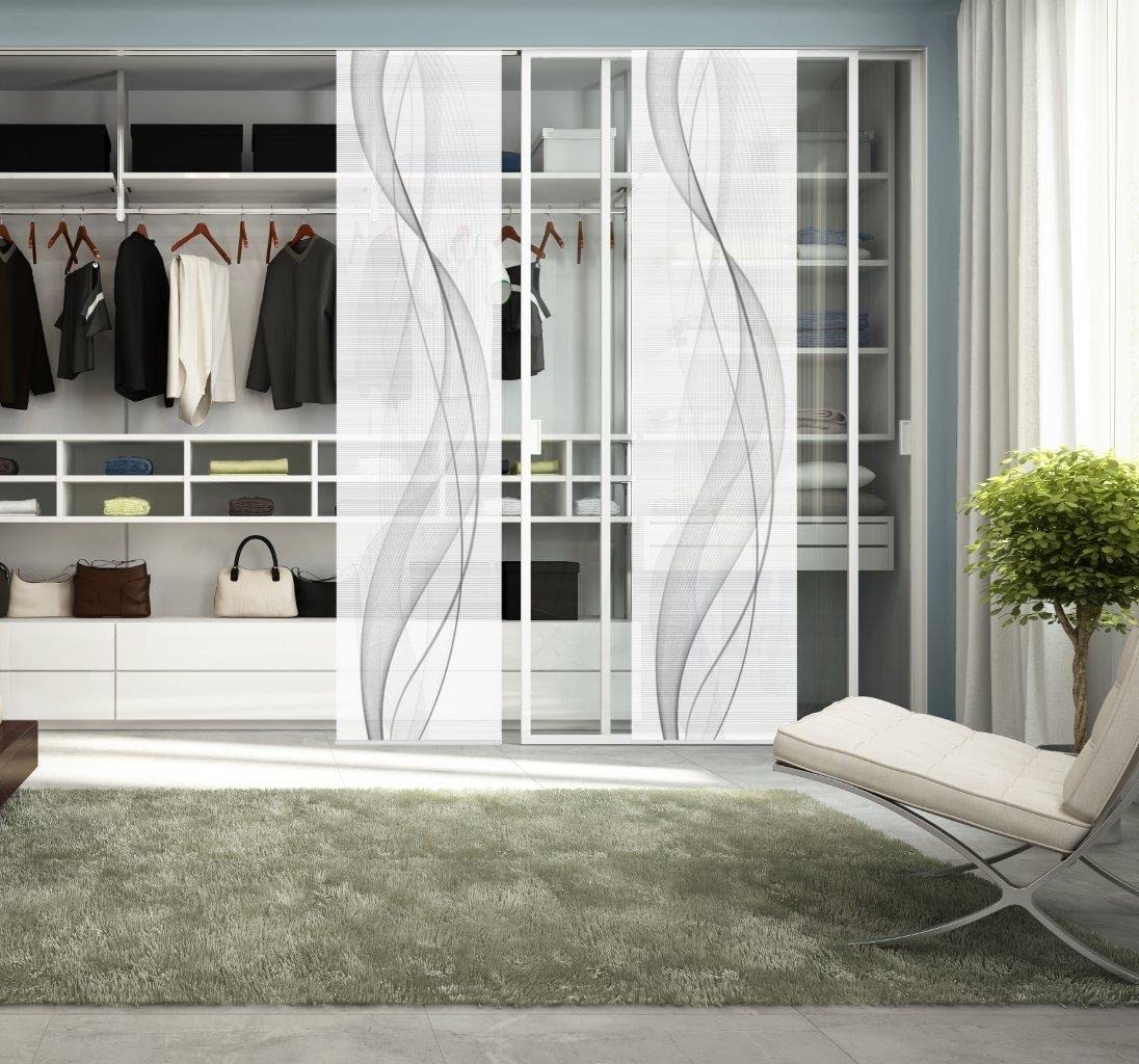 VISION S 55333, 2er-Set, Heights, halbtransparent, 260x60 cm, Grau