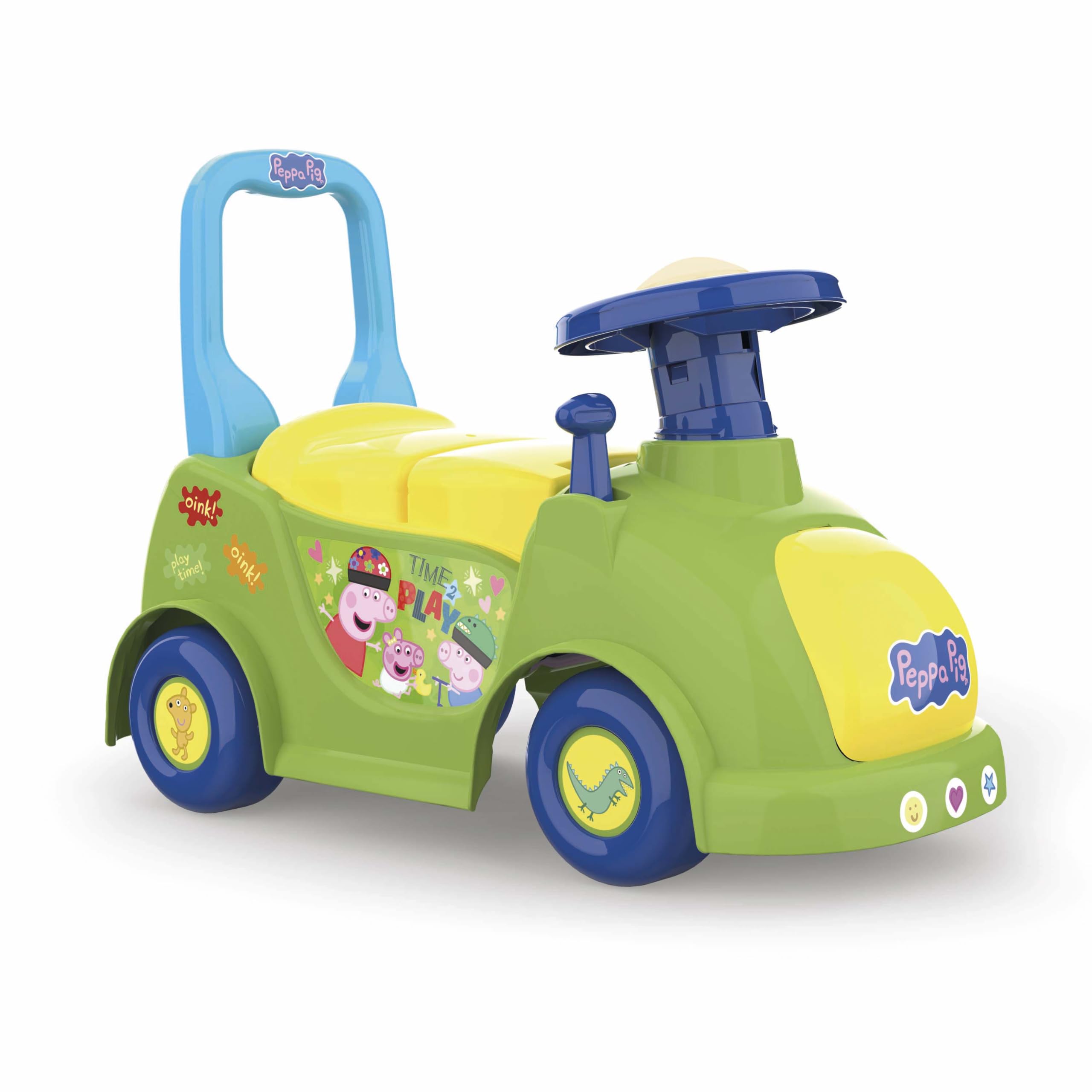 Chicos - Correpasillos Peppa Pig para bebés 1 año | Andador y correpasillos cómodo y Estable | Almacenaje bajo el Asiento | Coche bebé con Volante y asa | A Partir de 10 Meses (35220)