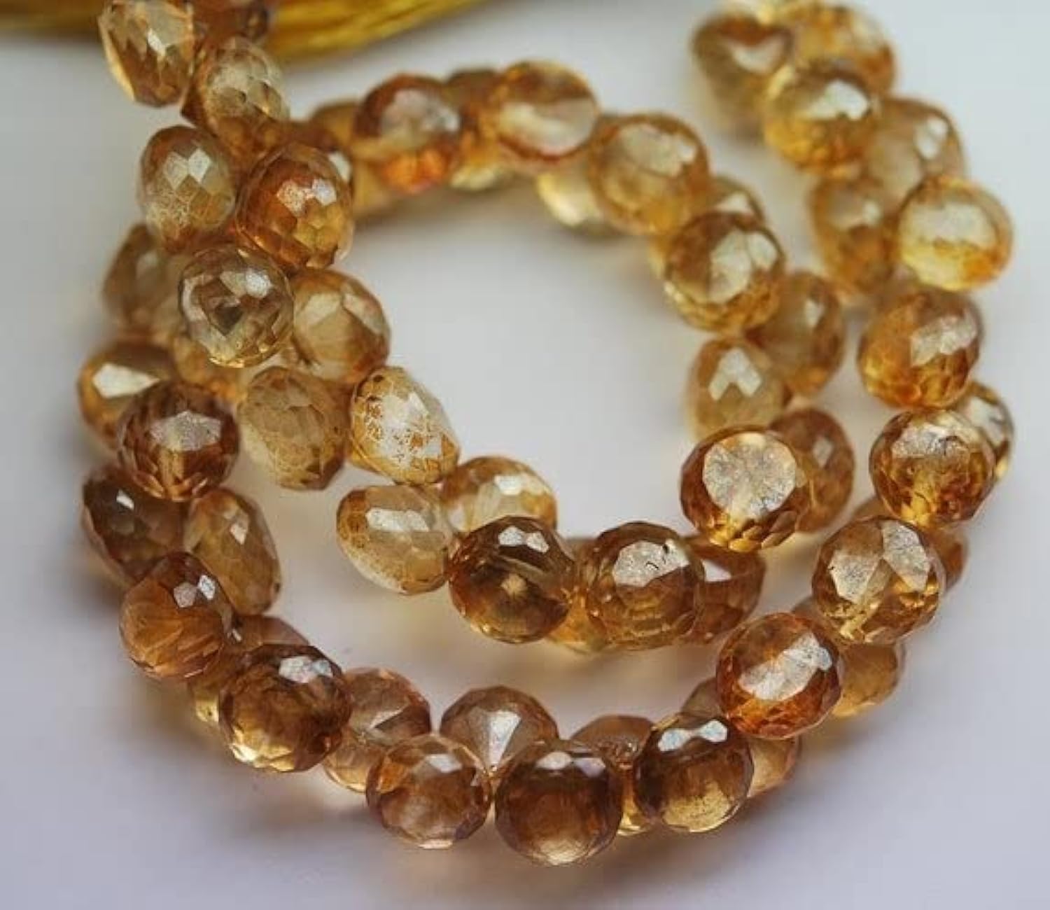 Citrine jaune quartz briolettes pour sublimer vos bijoux bohèmes et tenues d'été