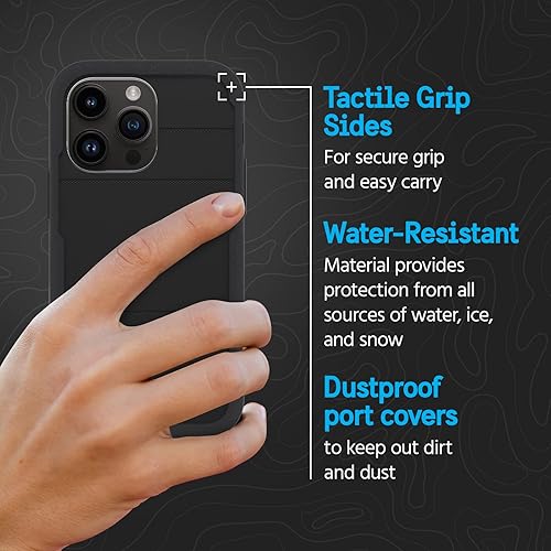 Miniatura 3 de Pelican Voyager - Funda para iPhone 14 Pro Max de 6.7 pulgadas, compatible con MagSafe, función atril, impermeable, absorbente de golpes, funda de