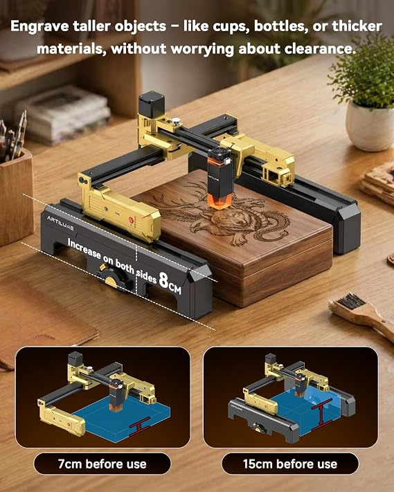 T1-P Foldable Laser Engraver 3000mW Laser Engraving Machine