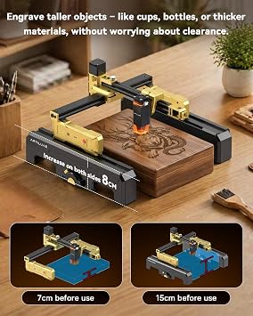 T1-P Foldable Laser Engraver 3000mW Laser Engraving Machine