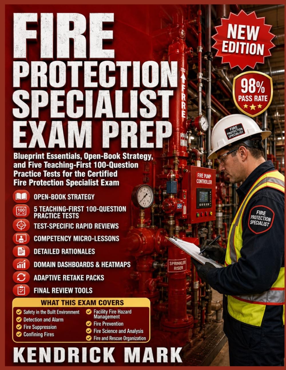 FIRE PROTECTION SPECIALIST EXAM PREP: Blueprint Essentials, Open-Book Strategy, and Five Teaching-First 100-Question Practice Tests for the Certified Fire Protection Specialist Exam
