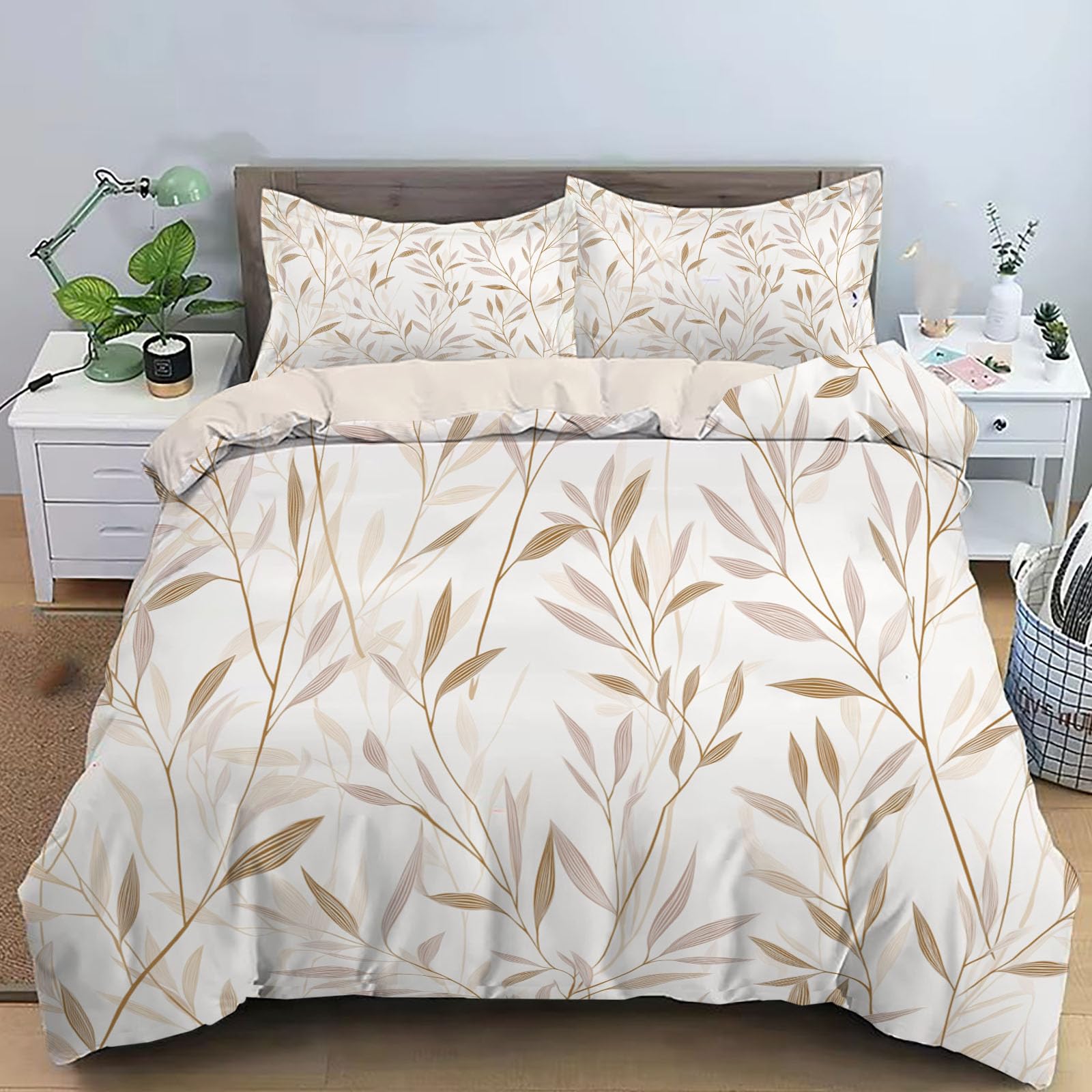 Housse de couette réversible 220x240 parure de lit microfibre douce pour peau sensible enfant