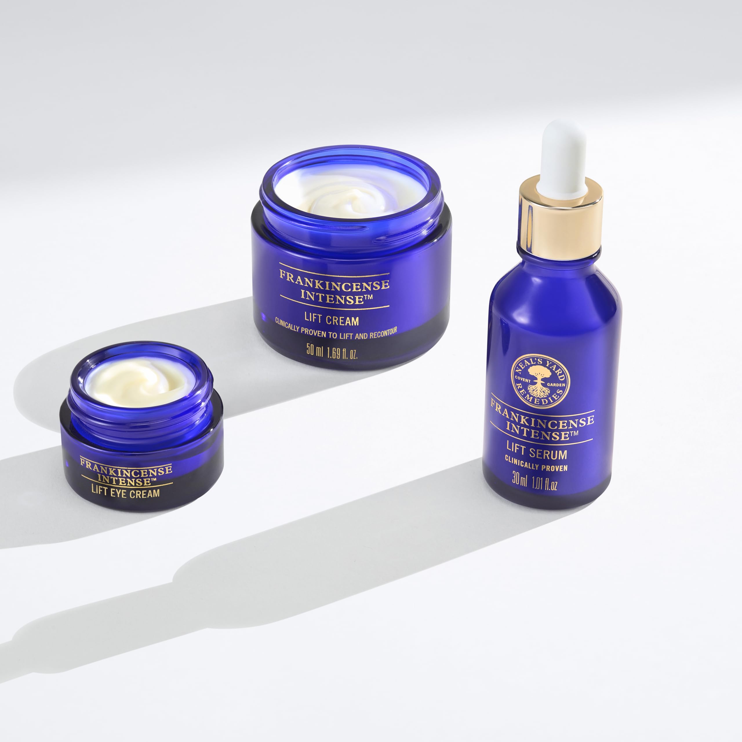Neal's Yard Remedies Frankincense Intense Lift Eye Cream, Age Defying Eye Cream with Hyaluronic Acid & Caffeine, Vegan & Cruelty-Free, 0.50 fl. oz.